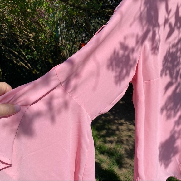 ELOQUII Boho Pink Plus Size 14 Blouse - Picture 8 of 8